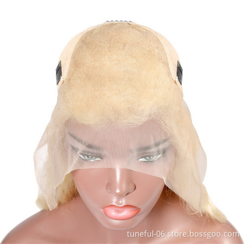 Wholesale 613 Blonde Brazilian Straight Human Hair Wigs 10 - 28 Inch Remy Ombre Lace Front Wigs for Black Women